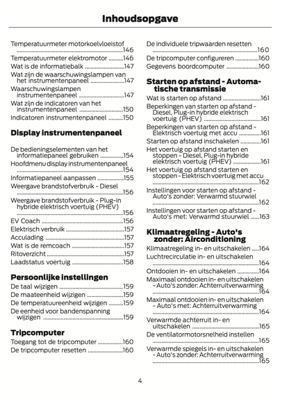 2024-2025 Ford Tourneo Custom/Transit Custom Owner's Manual | Dutch