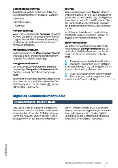 2025 Ford Tourneo Connect/Transit Connect Owner's Manual | German