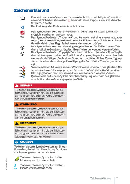 2025 Ford Tourneo Connect/Transit Connect Owner's Manual | German