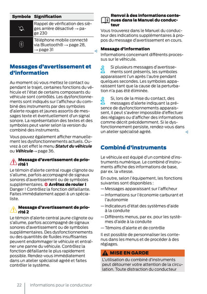 2025 Ford Tourneo Connect/Transit Connect Owner's Manual | French