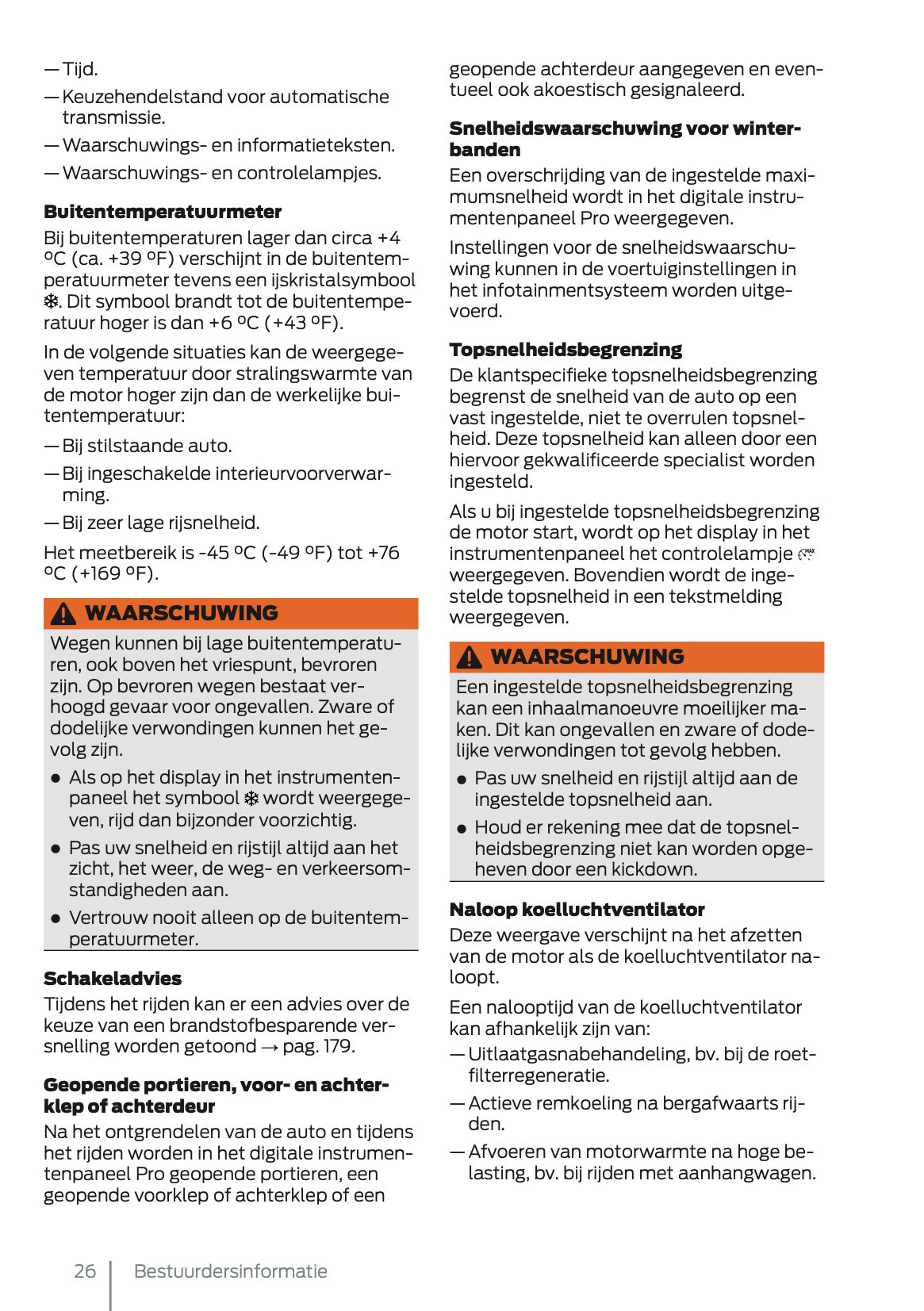 2025 Ford Tourneo Connect/Transit Connect Gebruikershandleiding | Nederlands