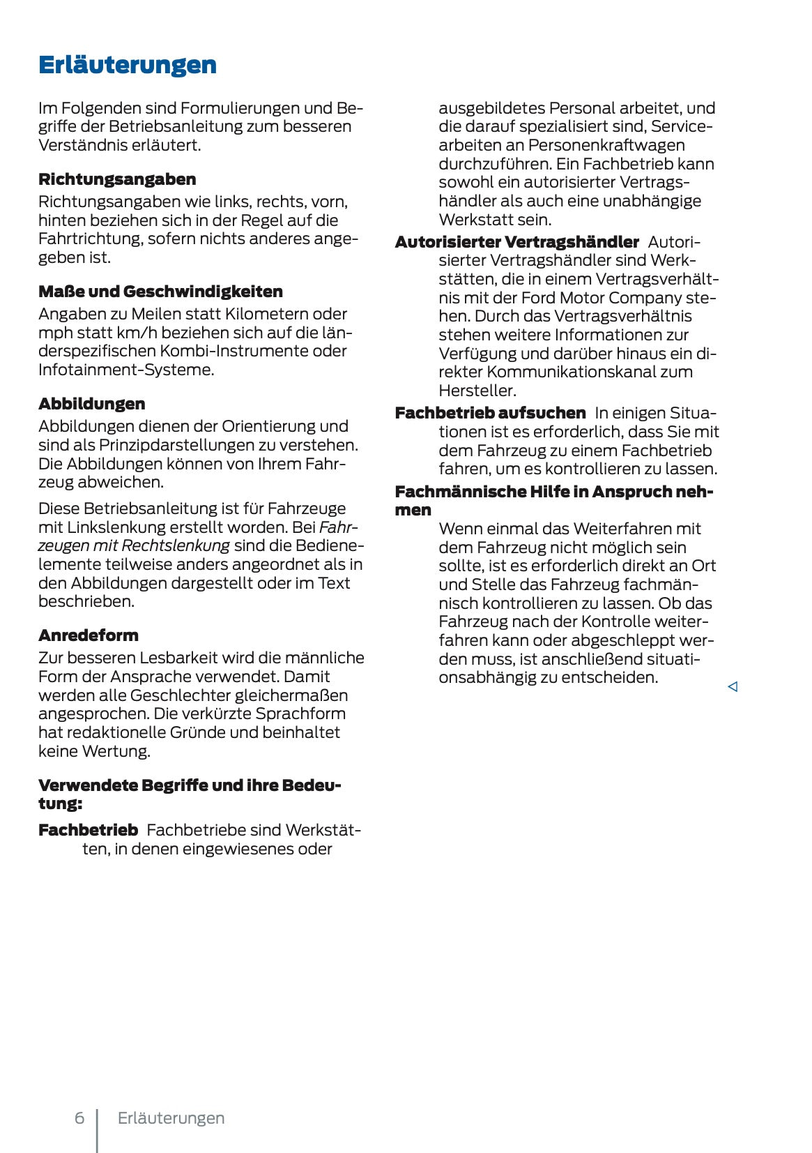 2025 Ford Tourneo Connect/Transit Connect PHEV Owner's Manual | German