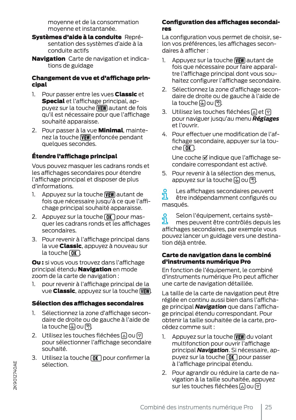 2025 Ford Tourneo Connect/Transit Connect PHEV Owner's Manual | French