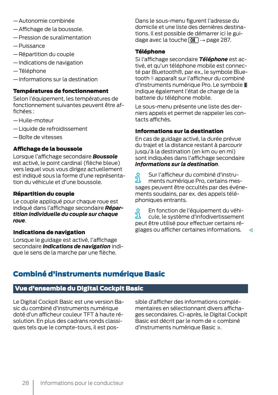 2025 Ford Tourneo Connect/Transit Connect PHEV Owner's Manual | French