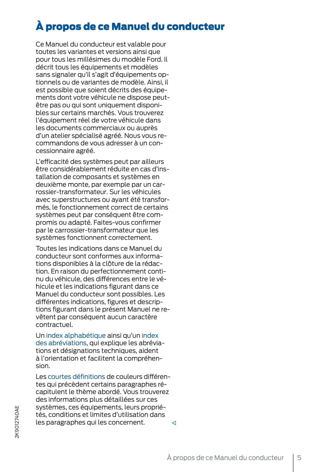 2025 Ford Tourneo Connect/Transit Connect PHEV Owner's Manual | French