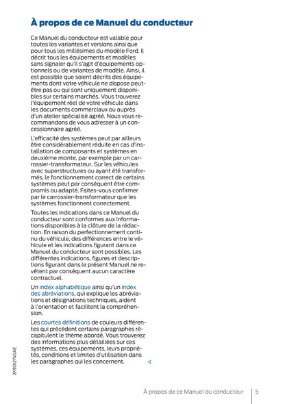 2025 Ford Tourneo Connect/Transit Connect PHEV Owner's Manual | French