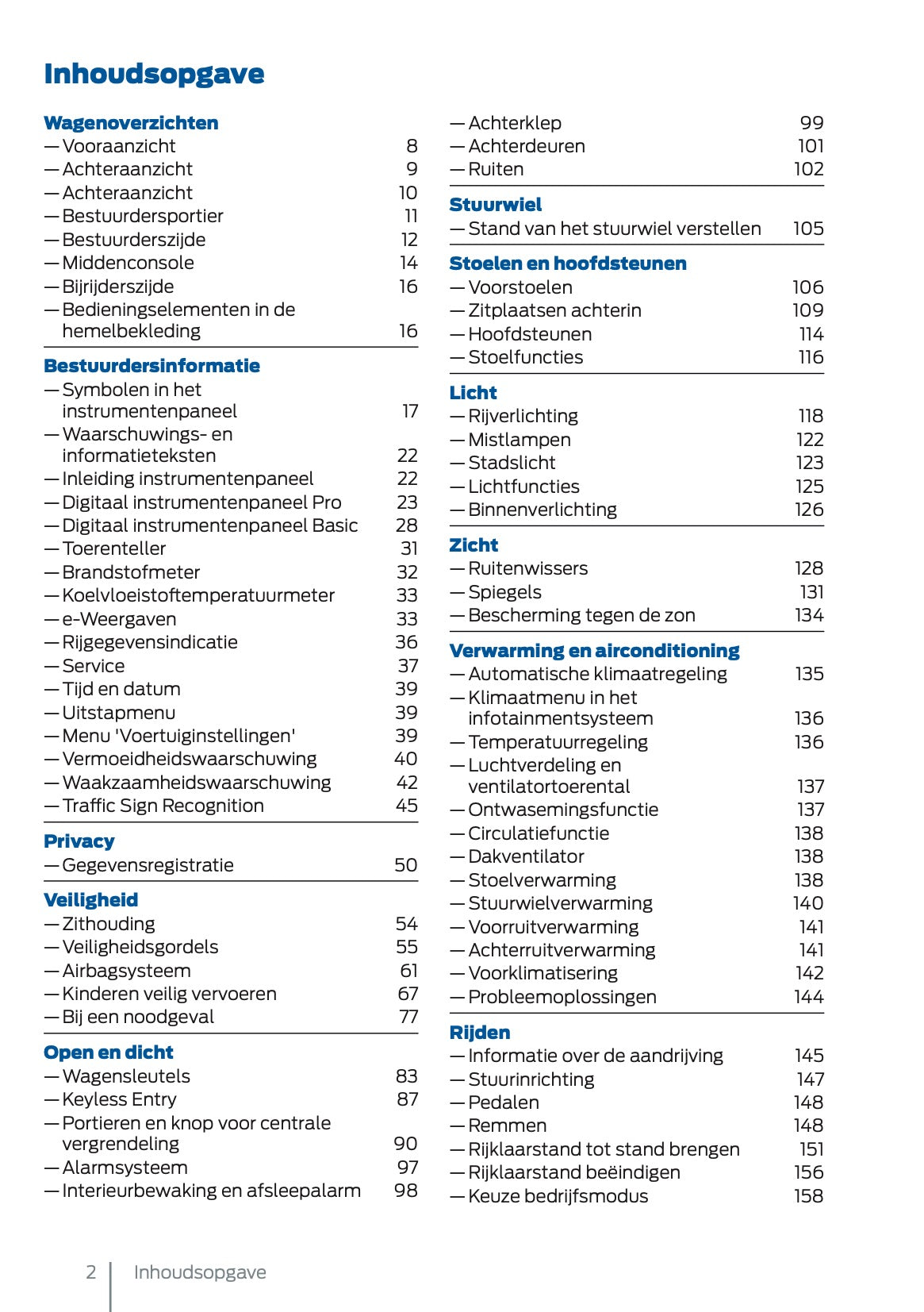 2025 Ford Tourneo Connect/Transit Connect PHEV Gebruikershandleiding | Nederlands