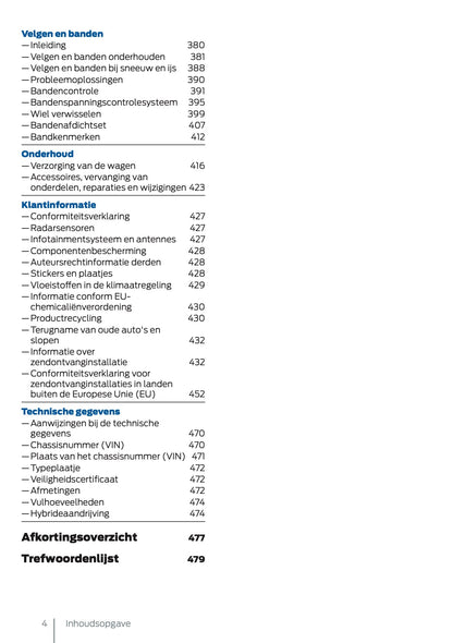 2025 Ford Tourneo Connect/Transit Connect PHEV Gebruikershandleiding | Nederlands