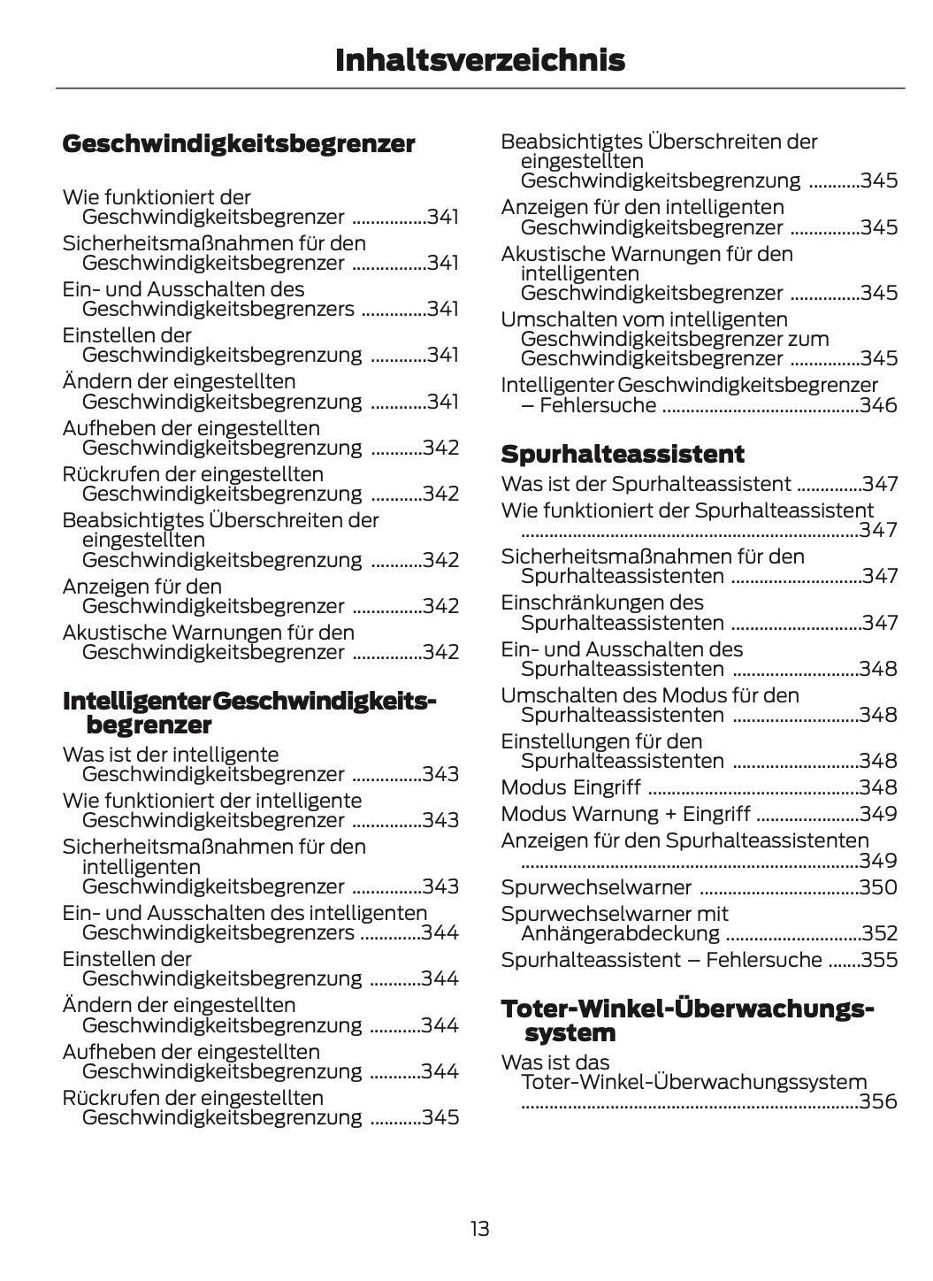 2024-2025 Ford Transit Owner's Manual | German