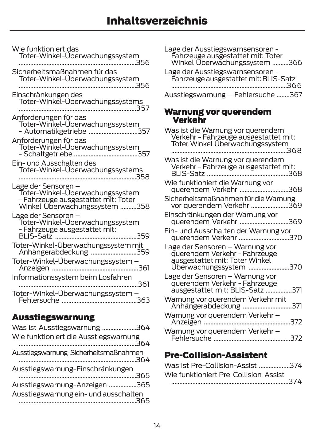 2024-2025 Ford Transit Owner's Manual | German