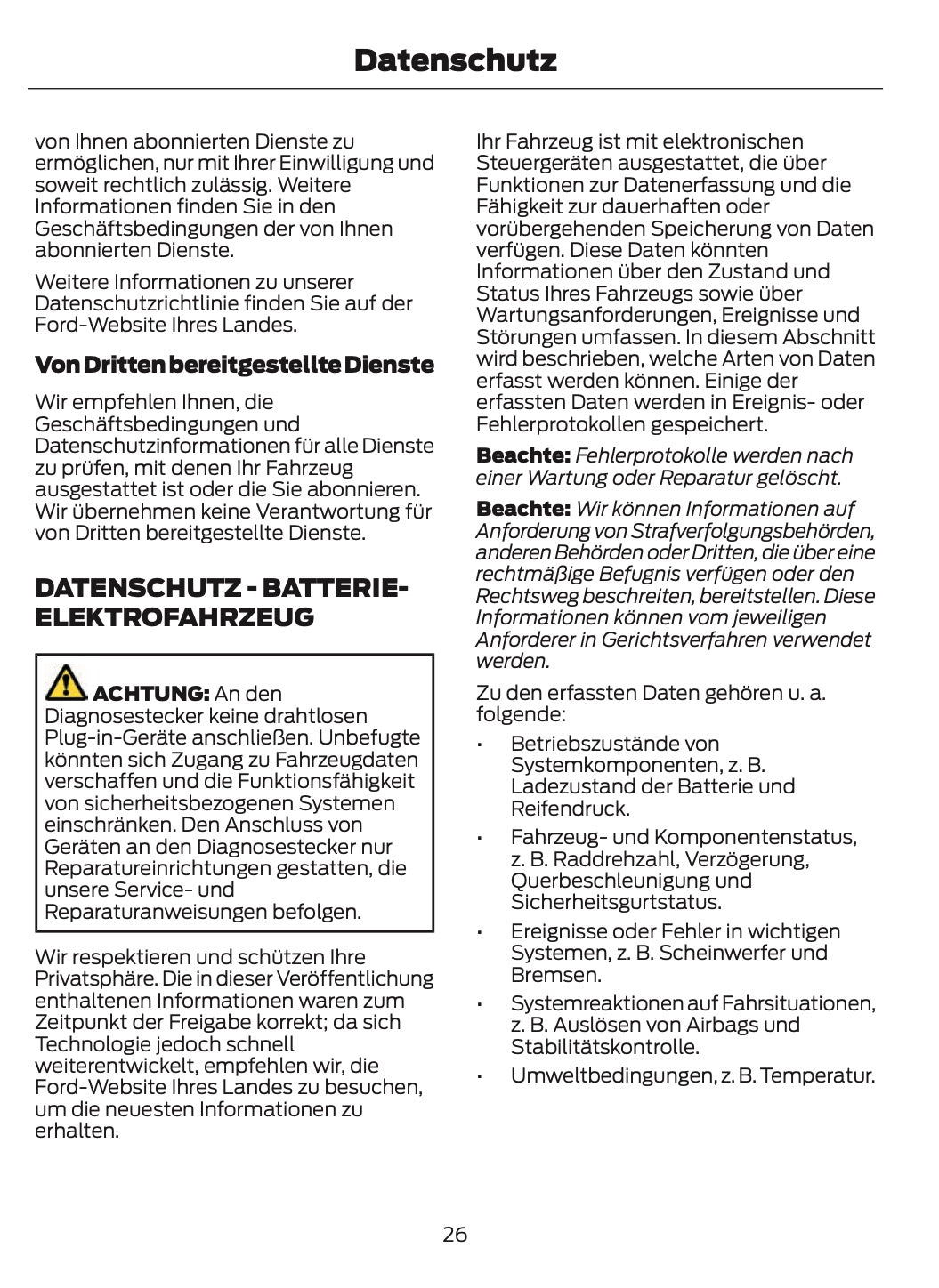 2024-2025 Ford Transit Owner's Manual | German