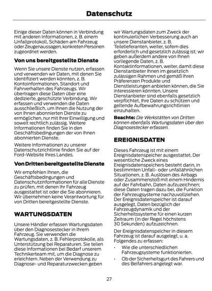 2024-2025 Ford Transit Owner's Manual | German