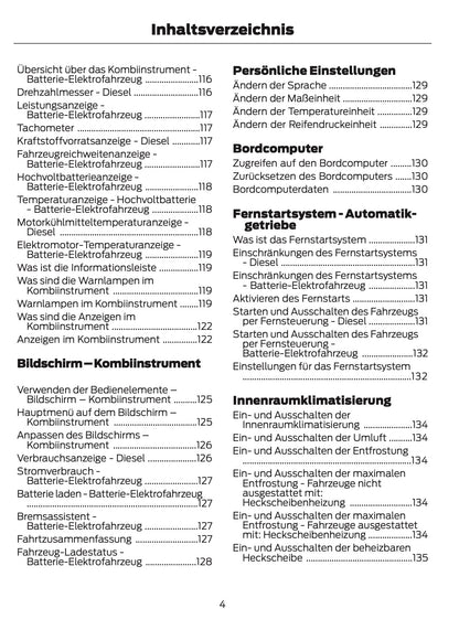 2024-2025 Ford Transit Owner's Manual | German