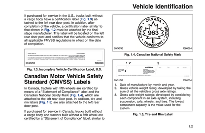 1998 Freightliner Business Class Trucks Owner's Manual | English