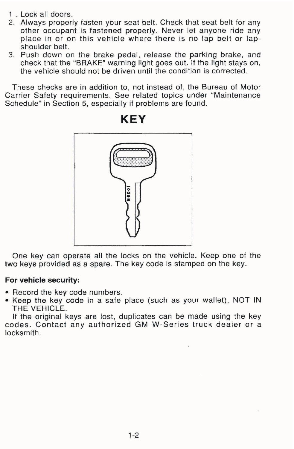 2007 GMC W-Series Owner's Manual | English
