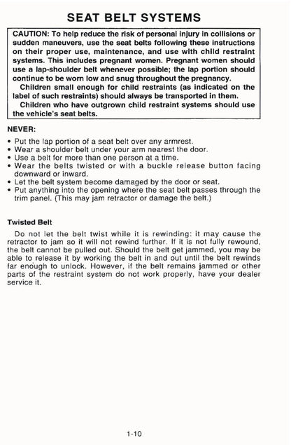 2007 GMC W-Series Owner's Manual | English