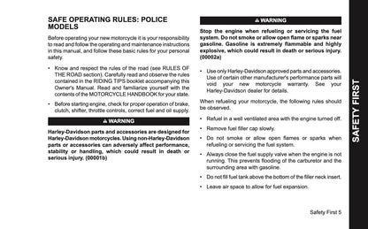 2006 Harley-Davidson Police Owner's Manual | English US