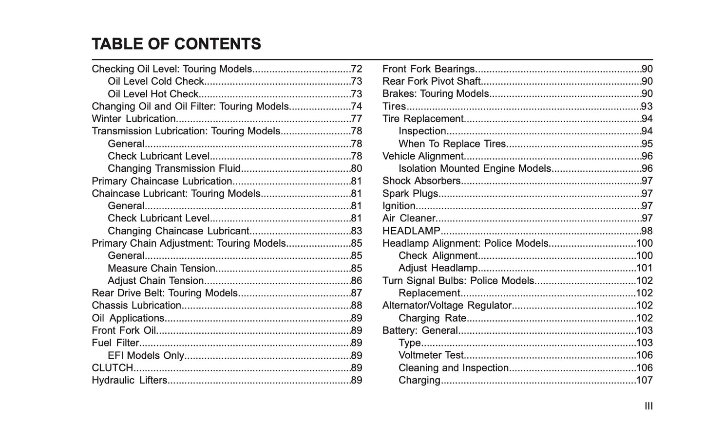 2006 Harley-Davidson Police Owner's Manual | English US