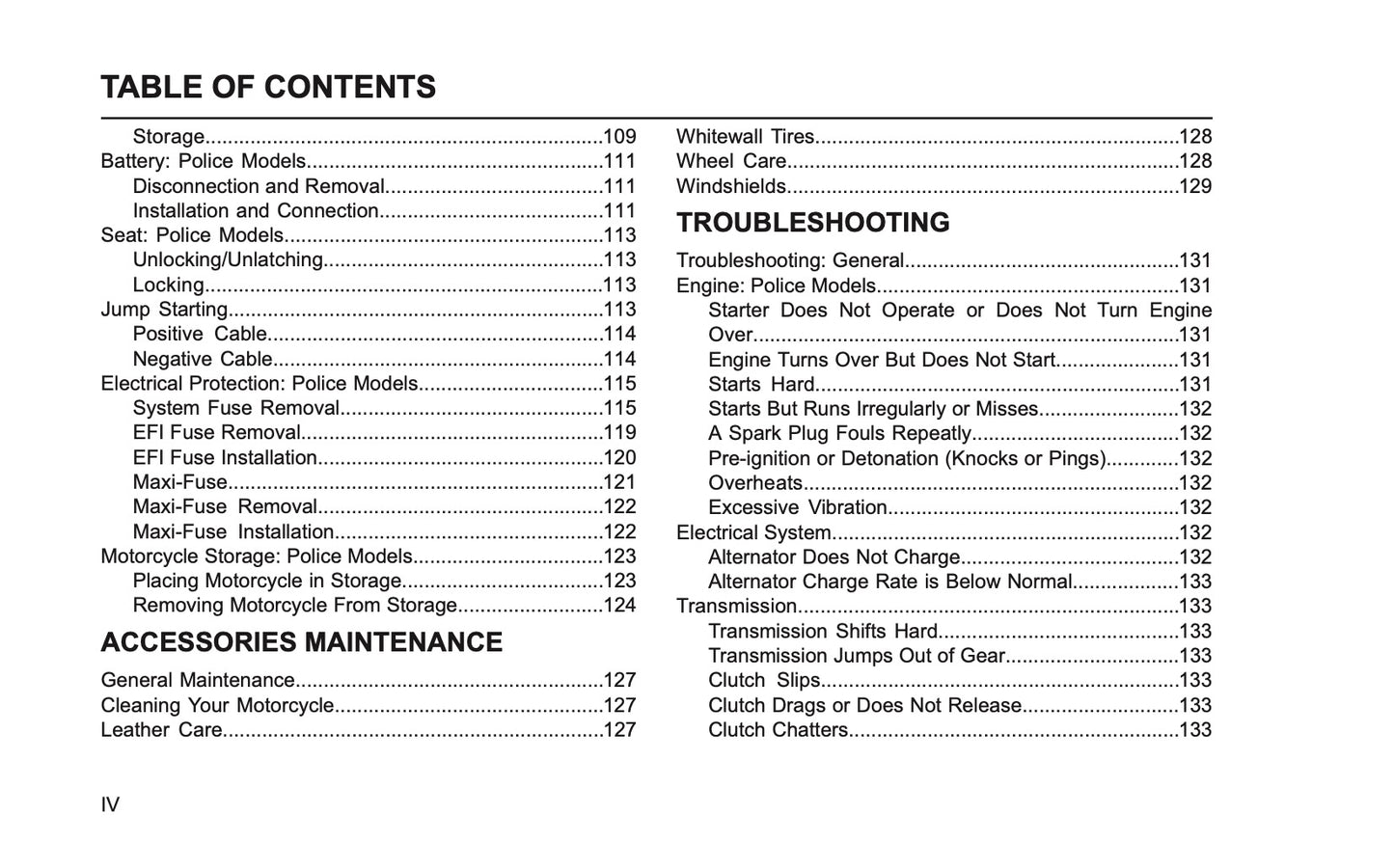 2006 Harley-Davidson Police Owner's Manual | English US
