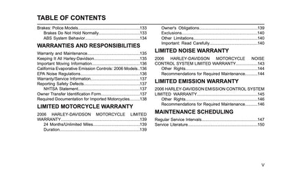 2006 Harley-Davidson Police Owner's Manual | English US