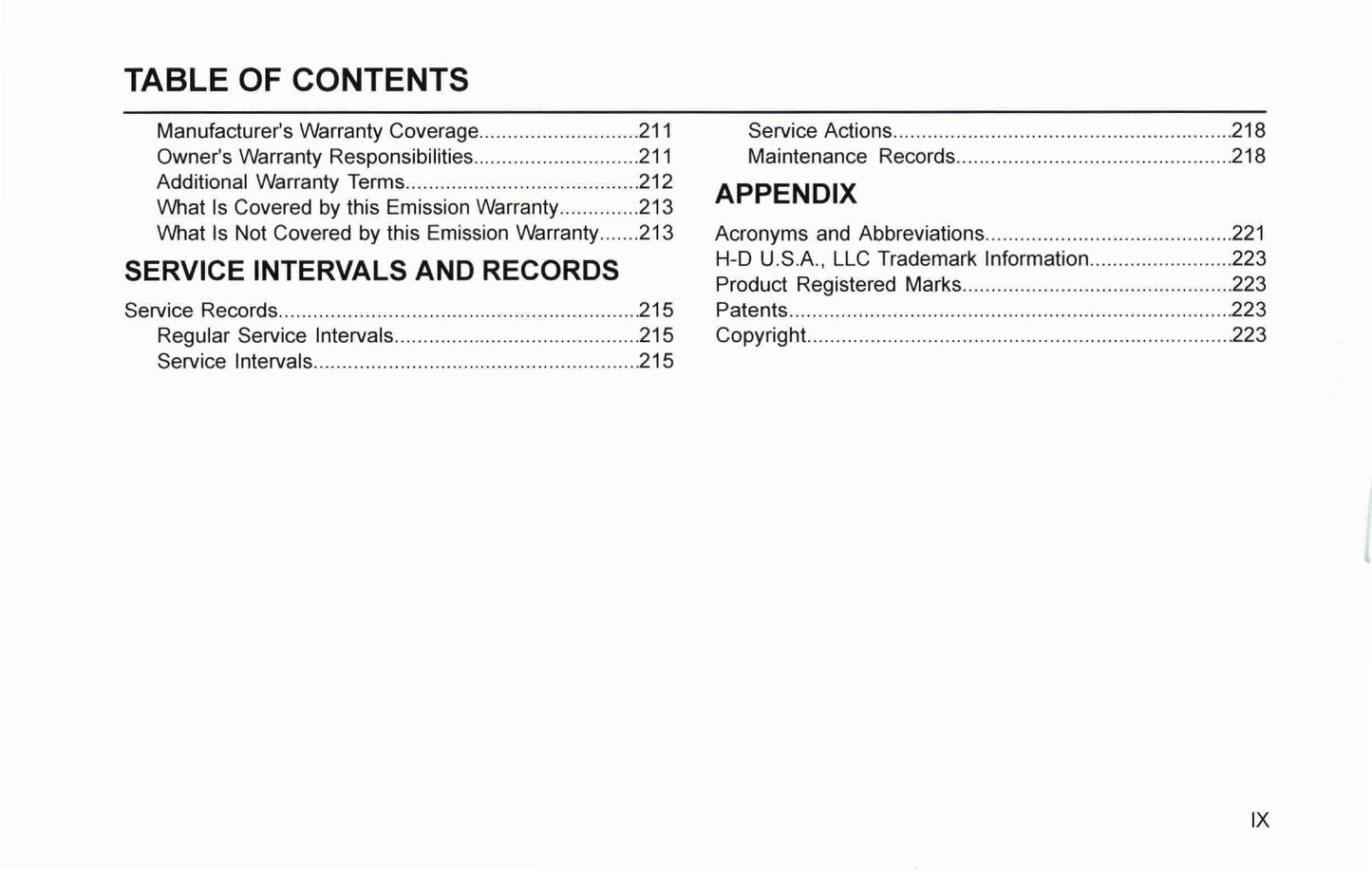 2022 Harley-Davidson Police Models Owner's Manual | English