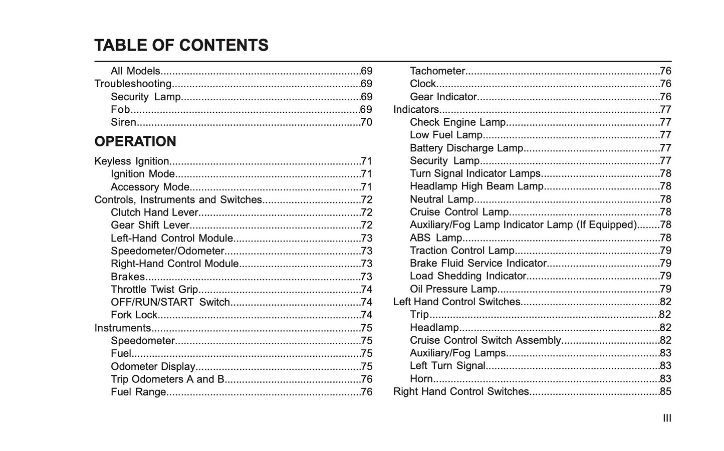 2026 Harley-Davidson Softail Owner's Manual | English US