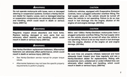 2004 Harley-Davidson Sportster Owner's Manual | Dutch