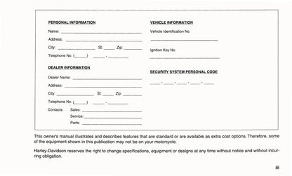 2004 Harley-Davidson Sportster Owner's Manual | Dutch