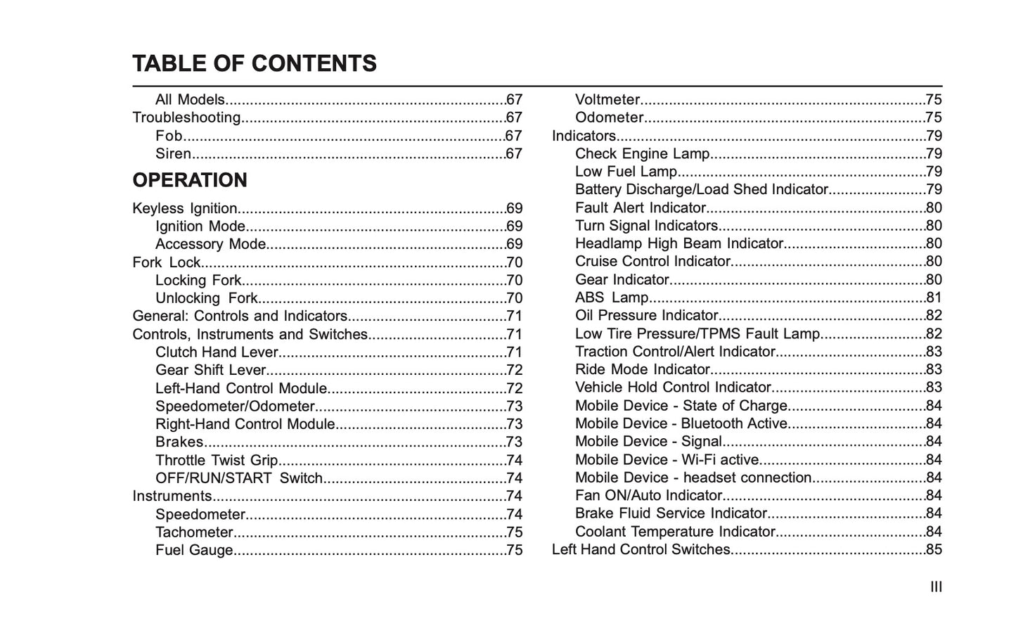 2026 Harley-Davidson Touring Owner's Manual | English US