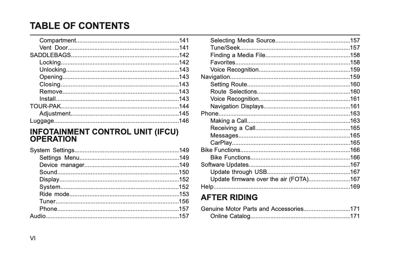 2026 Harley-Davidson Touring Owner's Manual | English US
