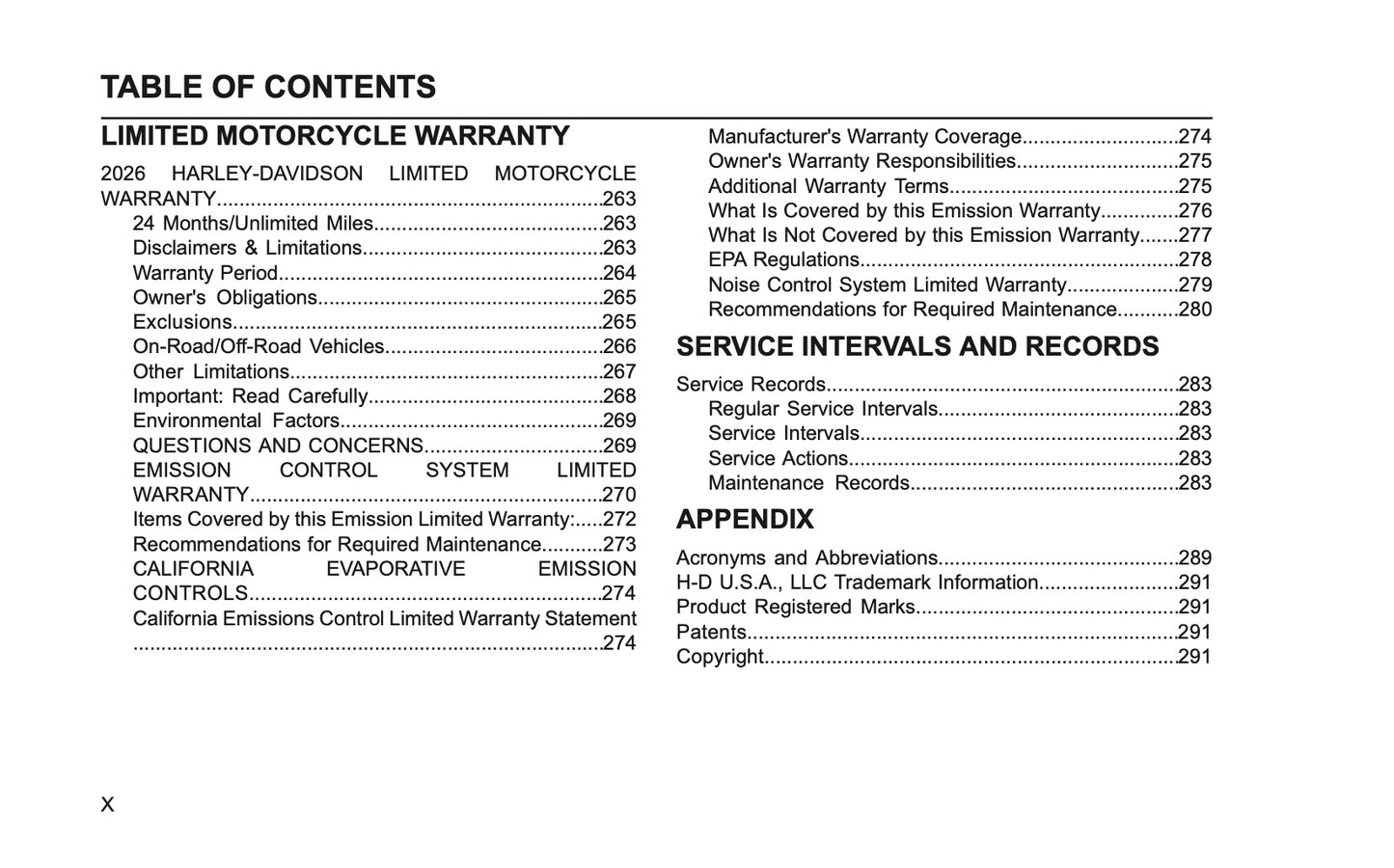 2026 Harley-Davidson Trike Owner's Manual | English US