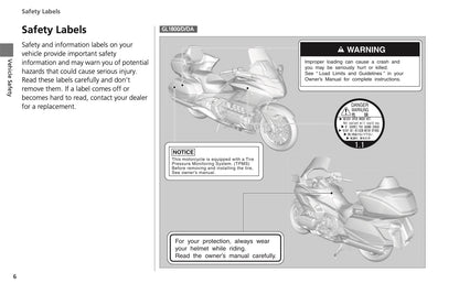 2022 Honda GL1800 Owner's Manual | English