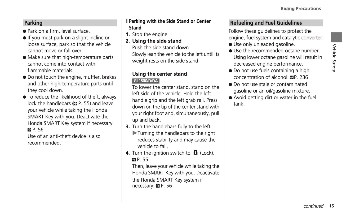 2022 Honda GL1800 Owner's Manual | English