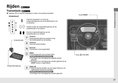 2024 Honda Jazz e:HEV Owner's Manual | Dutch