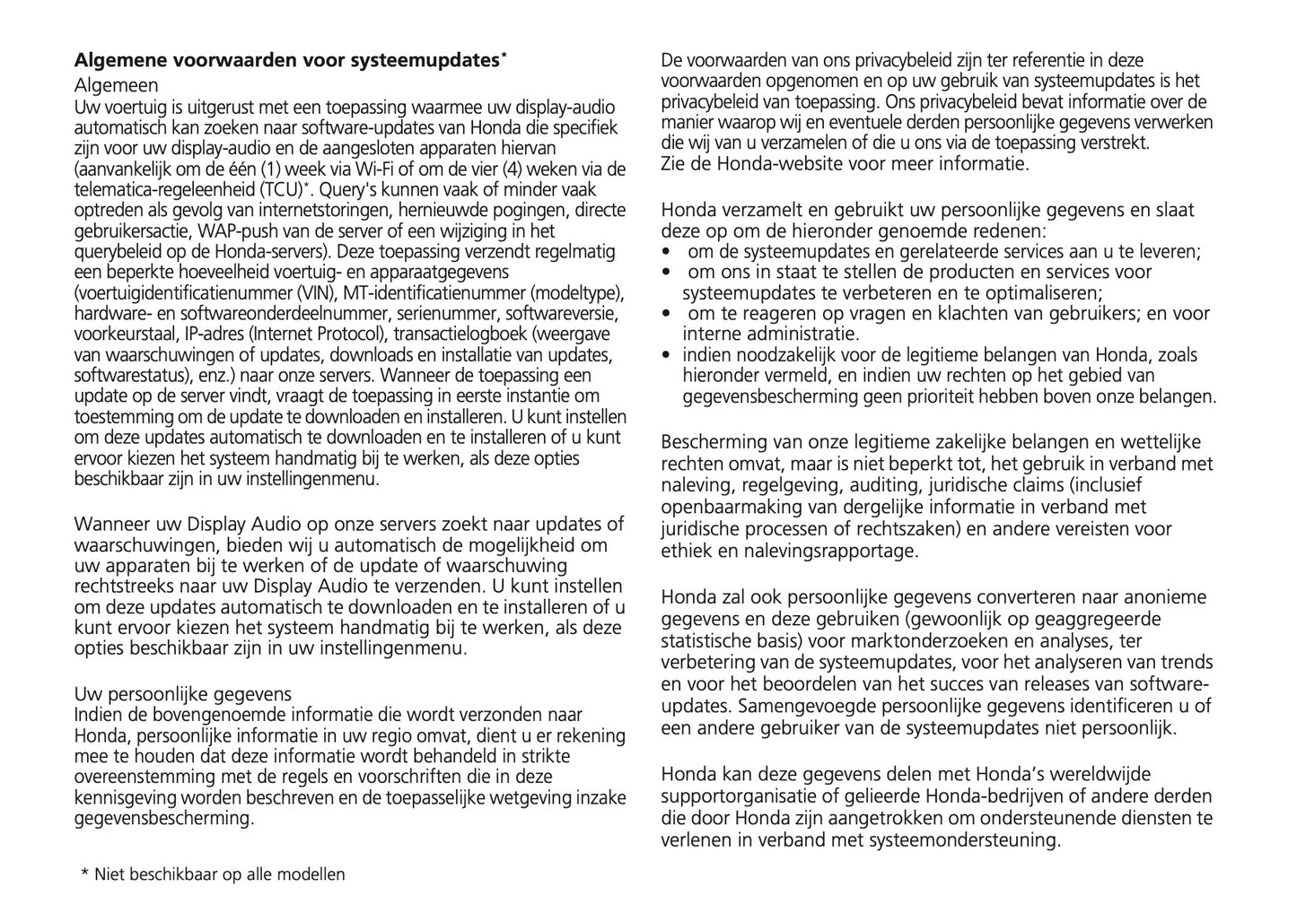 2024 Honda Jazz e:HEV Owner's Manual | Dutch