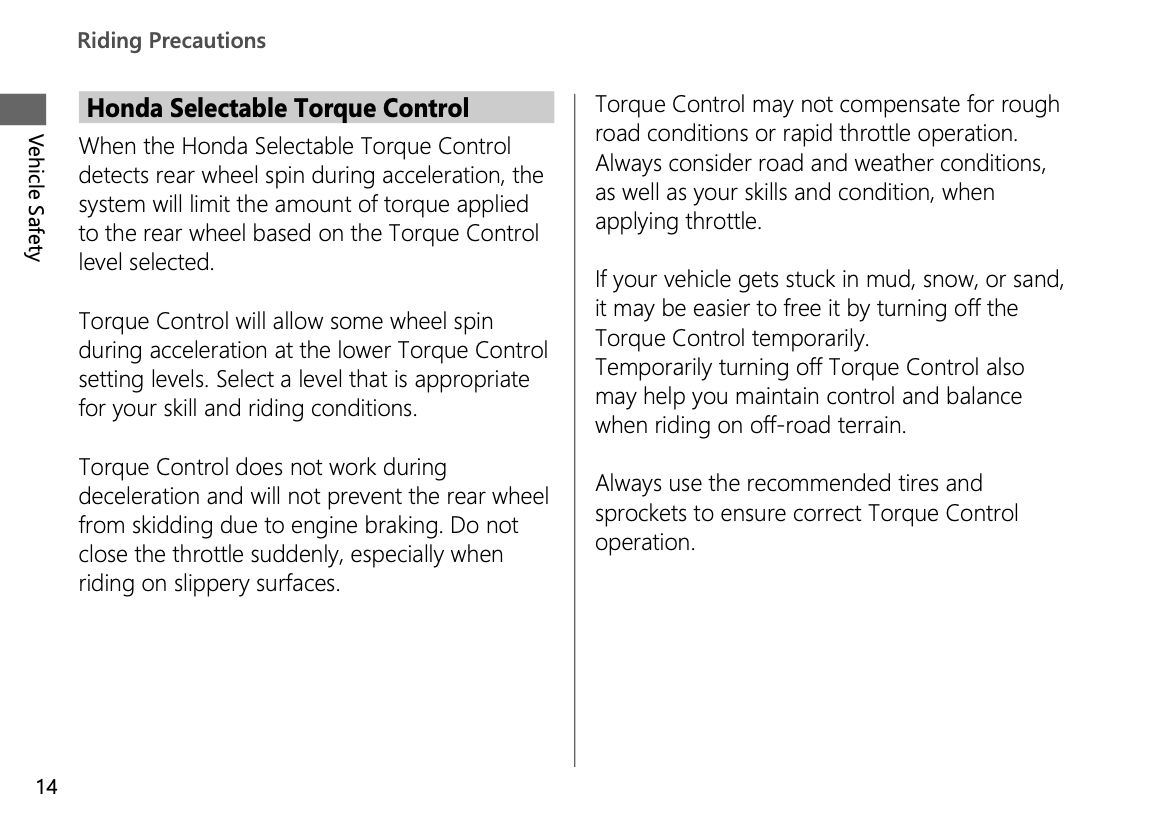 2024 Honda NC750X Owner's Manual | English