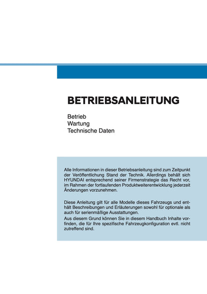 2025 Hyundai i10 Owner's Manual | German