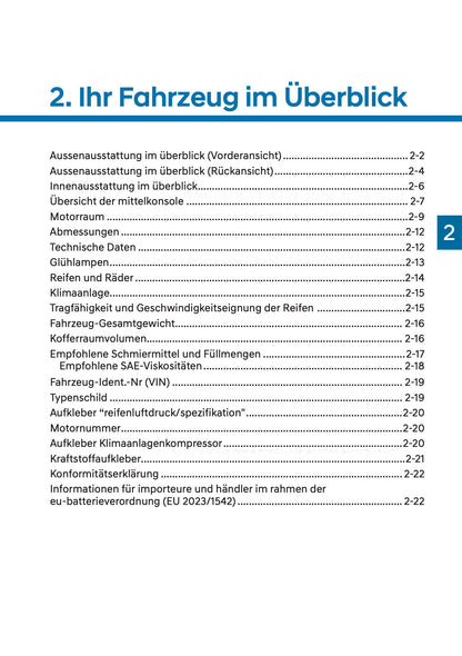 2025 Hyundai i10 Owner's Manual | German