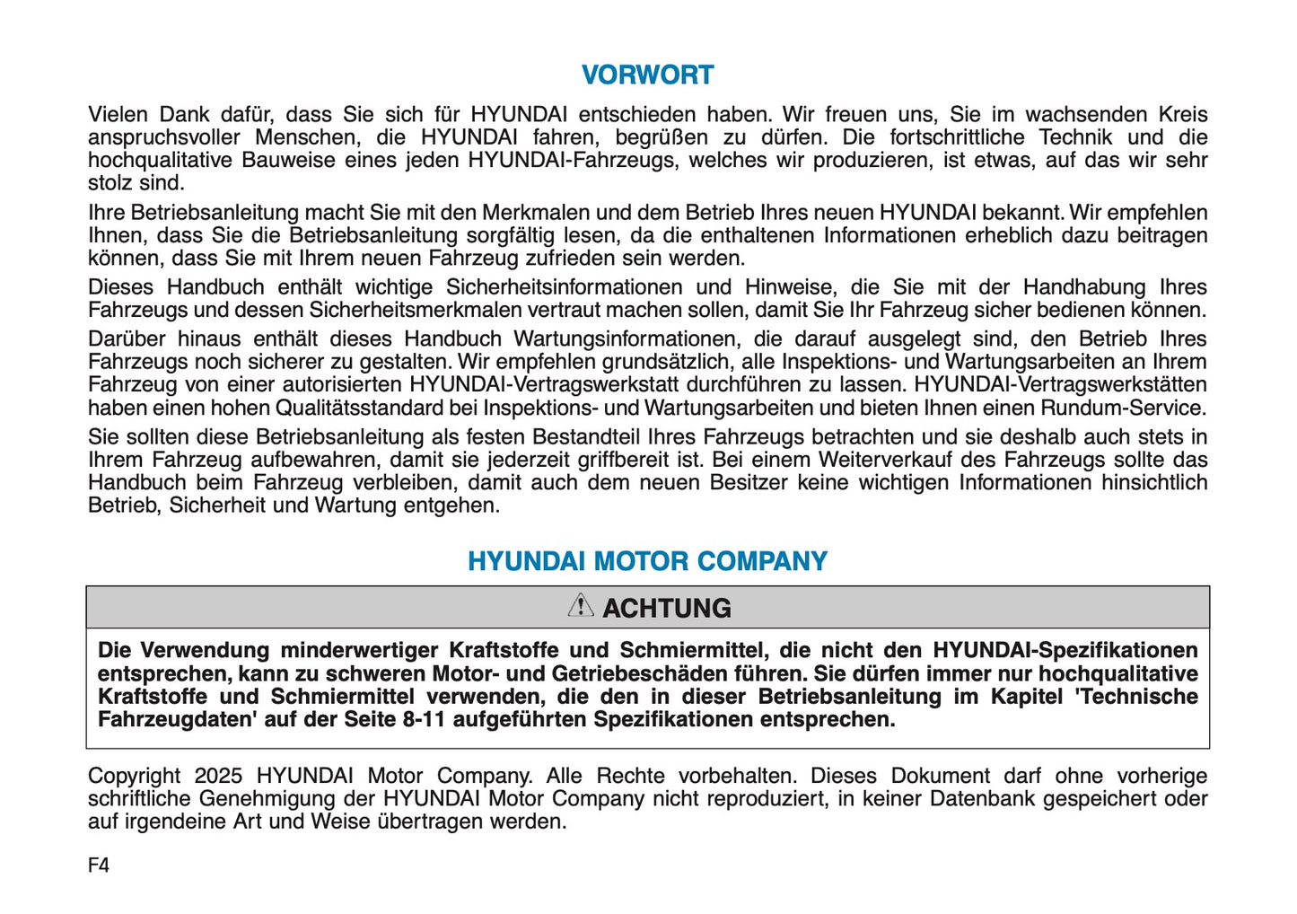 2026 Hyundai i30 Owner's Manual | German