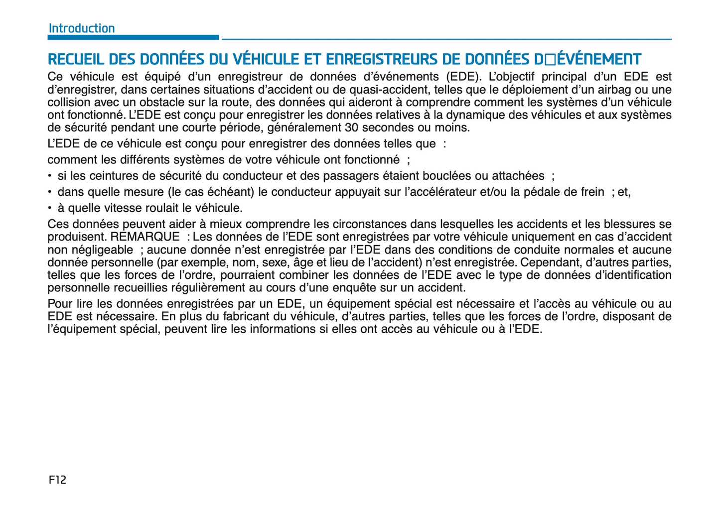 2026 Hyundai i30 Owner's Manual | French