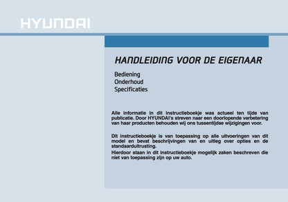 2026 Hyundai i30 Gebruikershandleiding | Nederlands