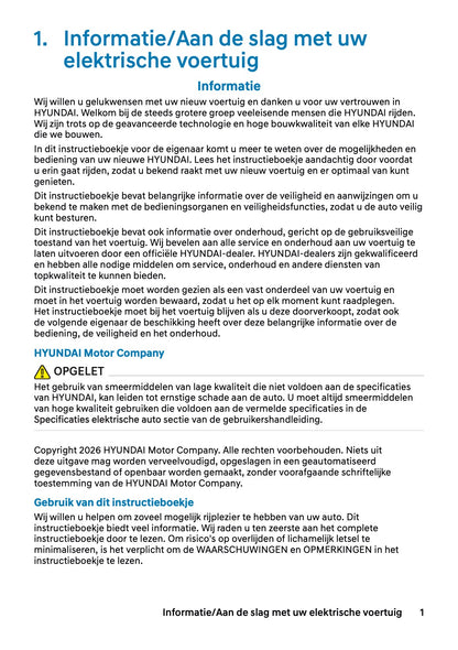 2027 Hyundai Inster Owner's Manual | Dutch