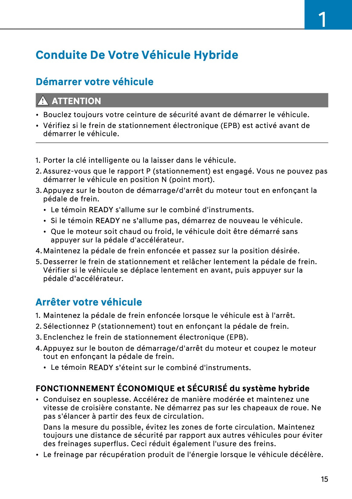 2026 Hyundai Kona Hybrid Manuel du propriétaire | Français
