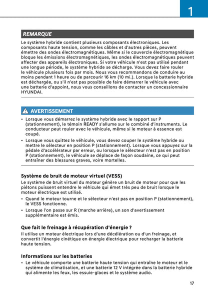 2026 Hyundai Kona Hybrid Manuel du propriétaire | Français