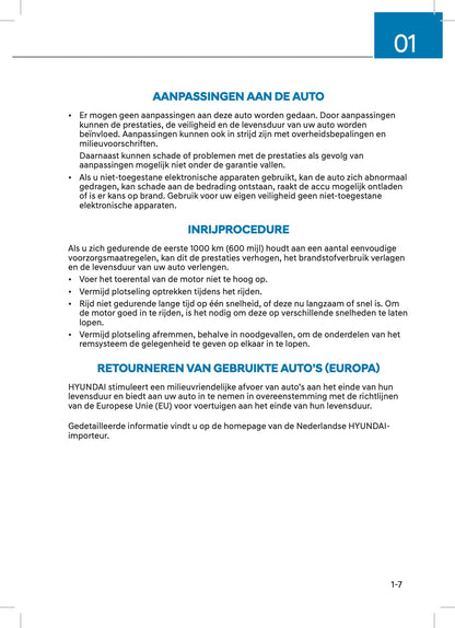 2022 Hyundai Kona Hybrid Owner's Manual | Dutch