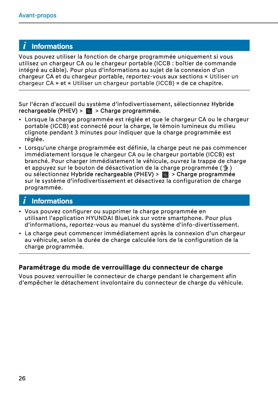 2026 Hyundai Santa Fe Owner's Manual | French