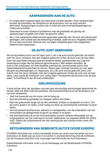 2023-2024 Hyundai Santa Fe Hybrid/PHEV Owner's Manual | Dutch