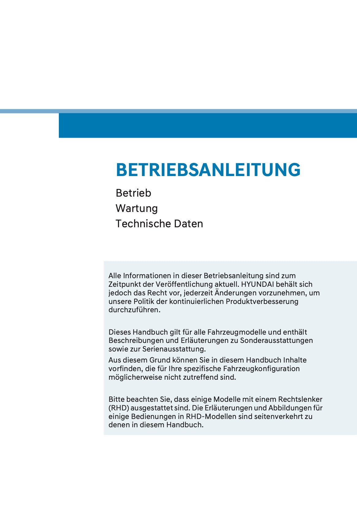 2025 Hyundai Tucson Owner's Manual | German