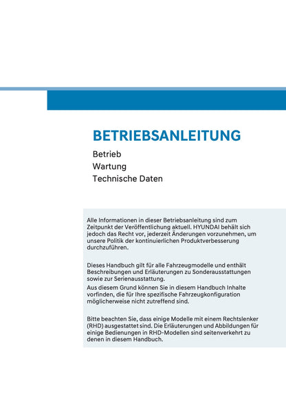 2025 Hyundai Tucson Owner's Manual | German