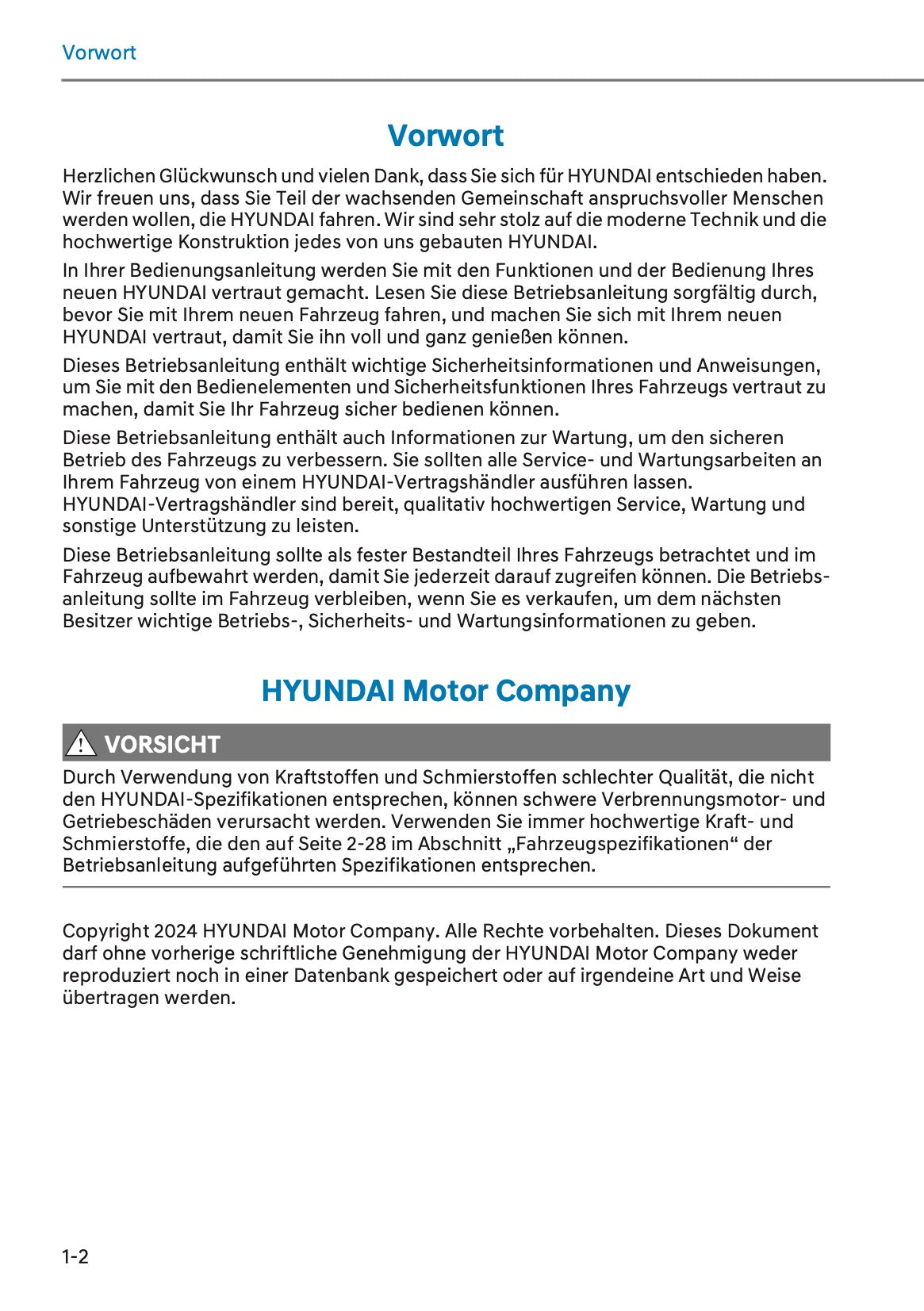2025 Hyundai Tucson Owner's Manual | German